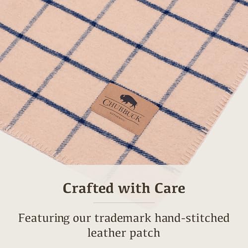 Image of 100% Wool Blanket Camping, 60 inchx84 inch Large Warm Blankets for Winter, Scotch