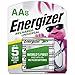Energizer Recharge, Basic Charger for Rechargeable Batteries, 1 Count Rechargeable AA Batteries, 2,000 mAh NiMH, Pre-Charged, Chargeable for 1,000 Cycles, 8 Count (Recharge Universal)