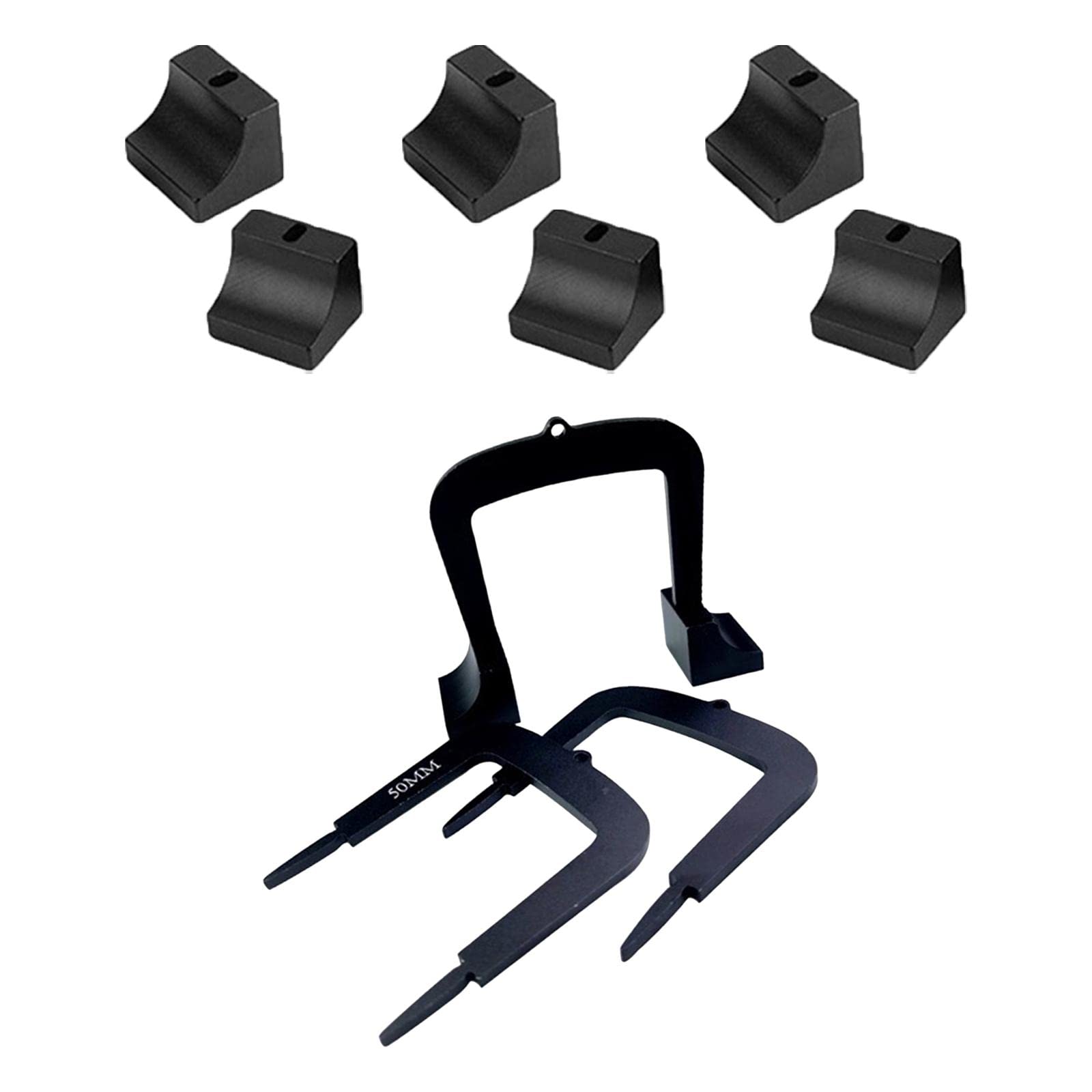 Vaveren 3Pcs Golf Putting Gates Putter Gates Metal Aluminum Alloy Lightweight Putter Goal Putter Target Golf Accessories Precision Practice Supplies, 6 Bases