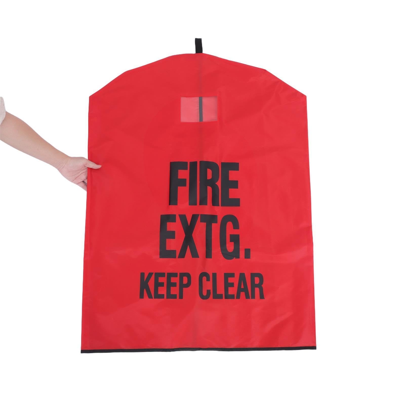 Bolsa Protectora para Extintor de Incendios 75X100 CM Resistente a Intemperie y Polvo, Cubierta Roja para Extintores de 50 Kg, Uso Exterior en Seguridad Industrial y Almacenes
