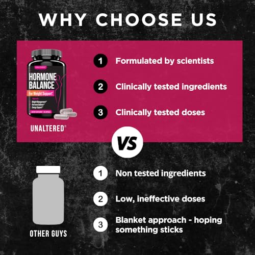 UNALTERED Hormone Balance for Women Weight Management - Natural Hormonal Wellness Support - Features Green Tea Extract, Cayenne, Magnesium, & Zinc - 90 Vegan Capsules - Image 4