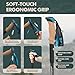 GPTCAMP Walking Sticks,Trekking Poles Collapsible Hiking Poles,Lightweight Folding Travel Walking Pole for Men Women,2pc Adjustable Hiking Stick with EVA Foam Grips for Backpacking,Blue