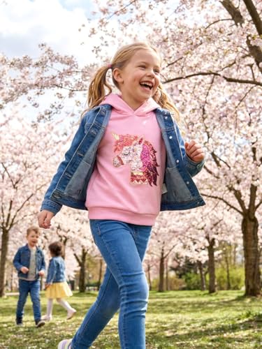 Image of WELAKEN Sweatshirts for Girls Toddler & Kids II Little Girl's Pullover Tops Sweaters & Hoodies