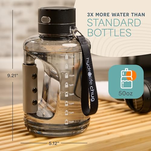 Lifepro HydroLife Hydrogen Water Bottle Generator – SPE/PEM Technology Portable Hydrogen Boosting Bottles for Daily Wellness, Hydration & Energy – Large Capacity, Glass & Polycarbonate Options - Image 3
