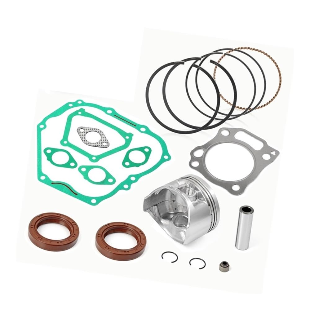 pist. MOTORE 357cc 0,5mm Pistone sovradimensionato ANELLI GUARNIZIONI Adatto for GOLF CART a 4 tempi G21 22 23 27 28 YDRA 00-13