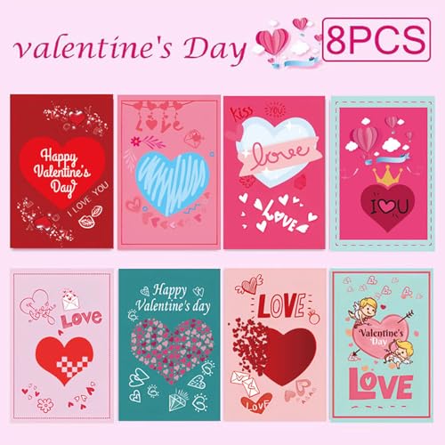 Cartão de feliz dia dos namorados, cartões de dia dos namorados - Corações Cartões Cartão de present