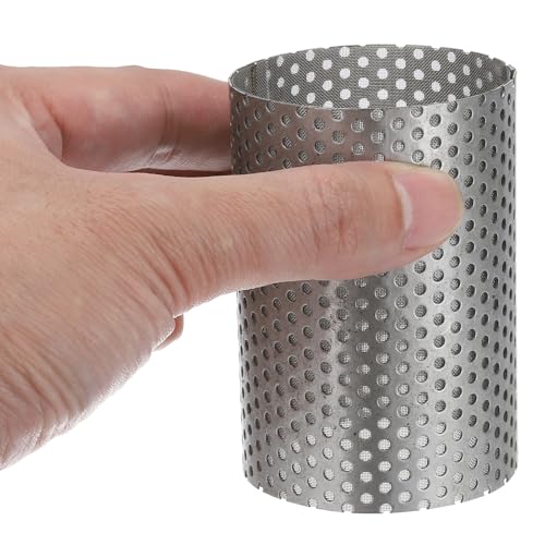 Image of PATIKIL 1 Pcs 52mm OD Strainer Mesh, 74mm H 80 Mesh Screen Y Shaped Strainer Filter Valve Mesh Screen 304 Stainless Steel Double Layer Strainer Mesh for Debris Pump Water Oil Separation