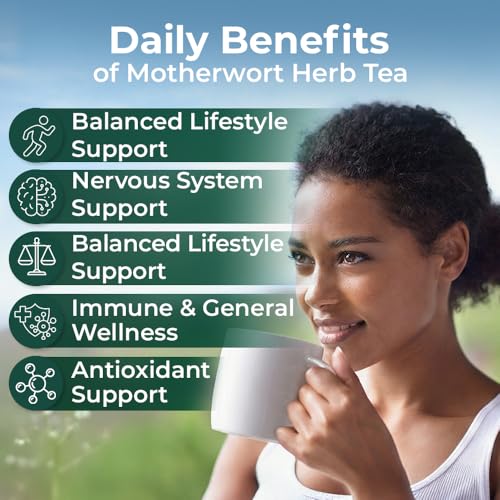 Image of 4 oz. Motherwort Tea Dried Motherwort Herb Tea (Leonurus Cardiaca) - 113g Leonurus Cardiaca (Cola De Leon)