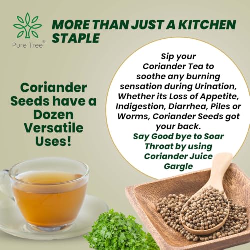 Image of Pure Tree Certified Organic Dhania Powder | 10 Kg / 10000 g | Coriander Powder | Kothimeera Powder | Whole Spices | Hara Dhaniya Powder Curry Powder | Organic Coriander Powder