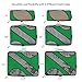 Bagail 6 Set Packing Cubes,3 Various Sizes Travel Luggage Packing Organizers(Lime Green)