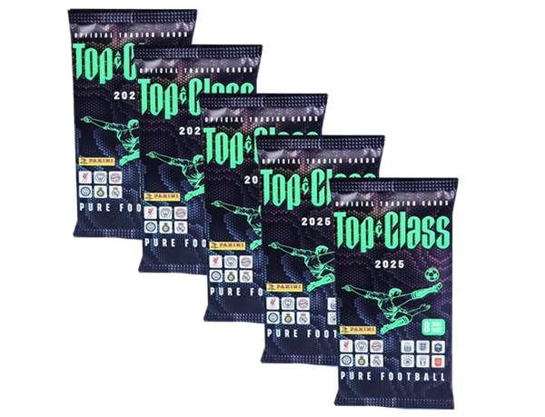 Panini Top Class Trading Cards 2025 / 5X Booster je 8X Sammelkarten