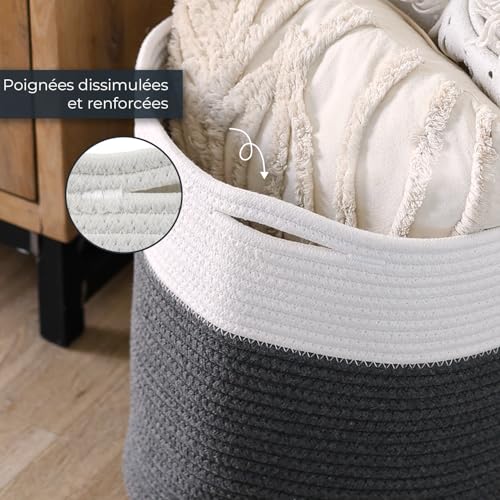 Panier de rangement adapté à Kallax avec poignées dissimulées pour un gain d'espace