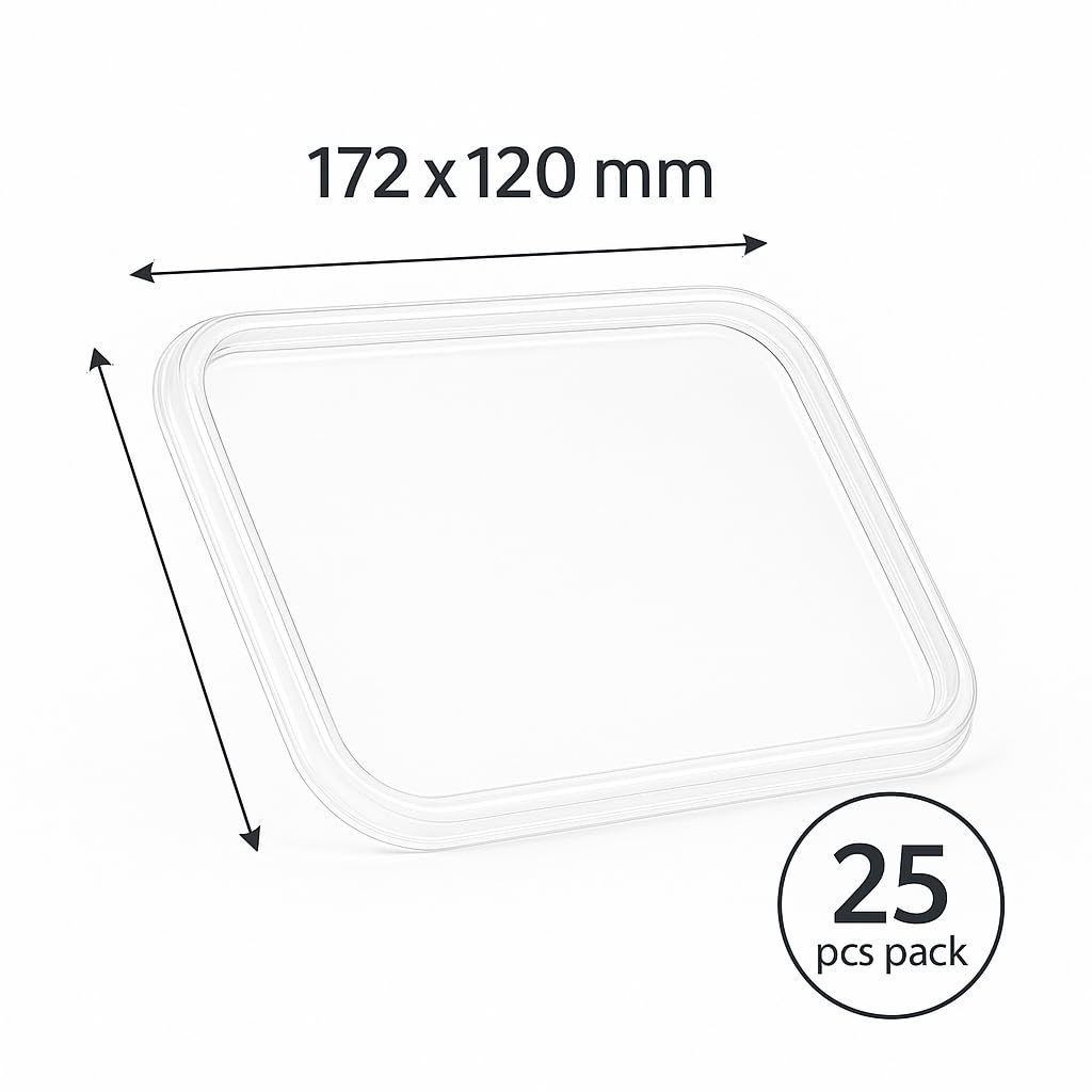 Vaschette Biodegradabili Rettangolari 750 Ml - 25 Pezzi Per Insalate E Takeaway Eco-Friendly - 10