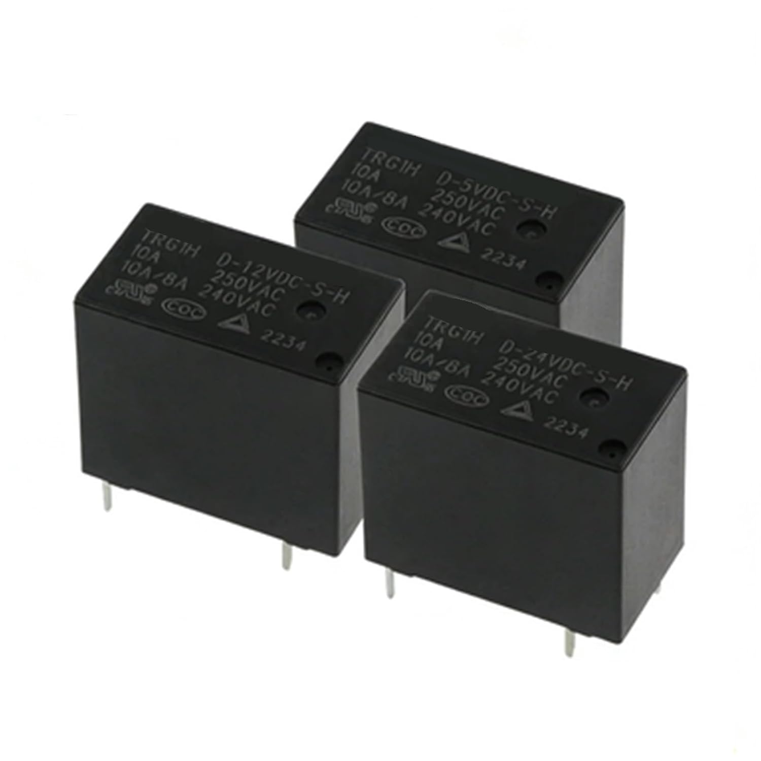 TRG1HD-5VDC-S-H TRG1HD-12VDC-S-H TRG1HD-24VDC-S-H 4PIN 10A 5V 12V 24V Relay Replaceable HF32F -G-012-HS 5Pcs(TRG1HD-24VDC-S-H)