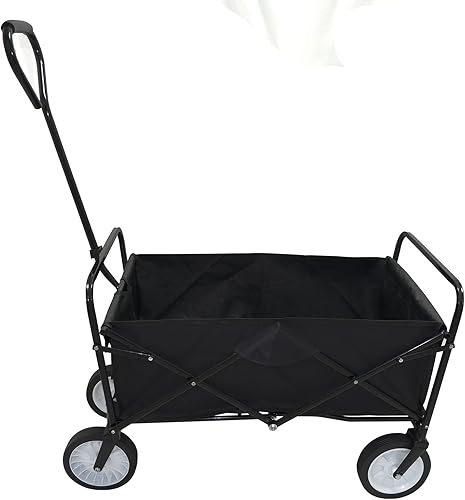 Miniatura 8 de HTTMT - Rojo Multifunción Plegable Carro Carro de Carreta Ruedas Portátiles al Aire Libre para Utilidad, Camping, Comestibles, Compras, Kid Carry,