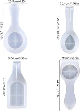 Resin Molds, Spoon Fork Holder Pad Epoxy Resin moldss Spatula Rack Utensil Tray Silicone moldss