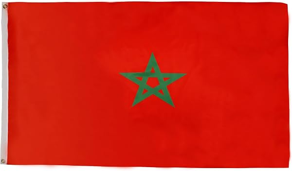 BANDIERA MAROCCO 90x60cm - BANDIERA MAROCCHINA 60 x 90 cm - AZ FLAG - 1