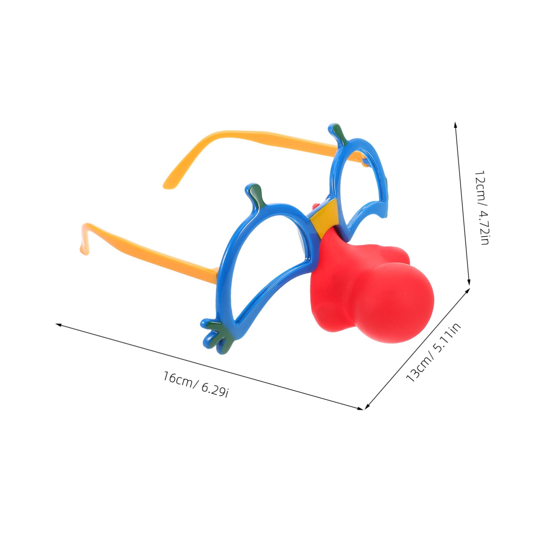 Cabilock Crazy Sunglasses Red Nose Glasses Nose Pad Party Glasses for Adults Boys and Girls