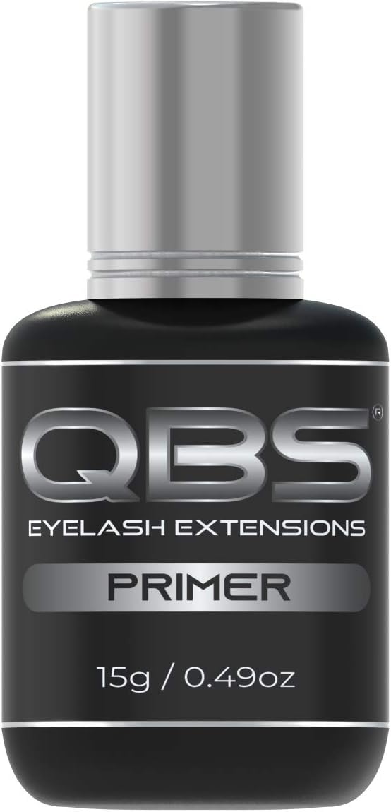 QBSEyelash Extension Lash Primer โ Longer Extension Coating, Pre-Treatment for Lash Retention, Removes Oils & Dust, Enhances Bond, Lash Prep Solution, Super Bonder Type โ 15ml