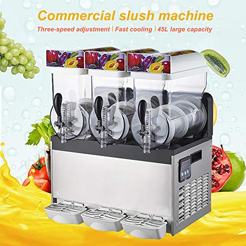 Kommerzielle Slushy-Maschine, 1000W 45L Frozen Drink Snowcone Slush Maker-Maschine, Edelstahl-Smoothie-Frozen… – Bild 5
