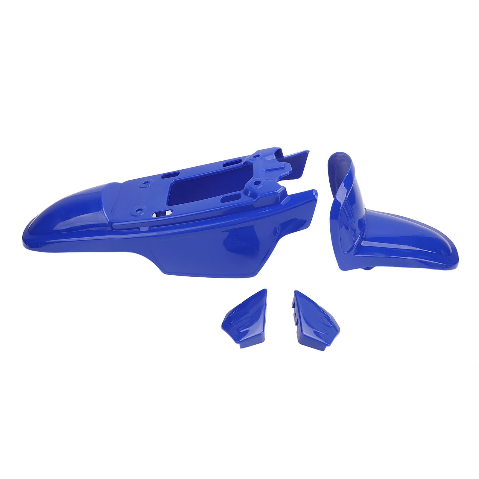 Kit di Rivestimento per Carenatura Motociclistica Akozon - Kit di Guardia Splash Anteriore Anteriore e Ruota Posteriore Blu per PW50 PY50 Peewee 50 Pit Bike