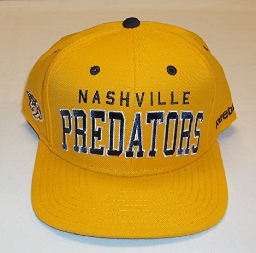 Reebok Nashville Predators Snap Back Hat Adult OSFA Nf93z