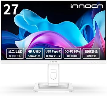 Amazon.co.jp: INNOCN 27インチ ミニLED 4Kモニター HDR1000 最大輝度