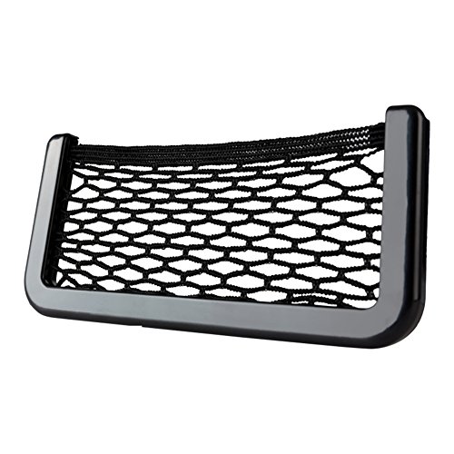ZACOO Car Storage Net Bag Phone Holder Pocket Organizer Nylon Automotive Pockets 7.9"x3.2"