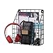 Wall35 Rivista File Holder Home Office Desk Organizer, Chicken Wire Mail Organizer and Magazine Holder, Metal, Black