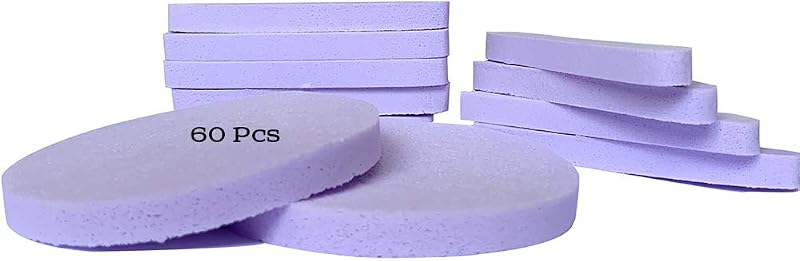 Esponjas Faciais Comprimidas de PVA Roxas, 60 Unidades Tegelrying