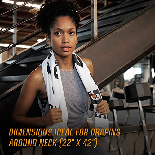 Gatorade Premium Sideline Towel Bi-Color, White, Small #TOP1