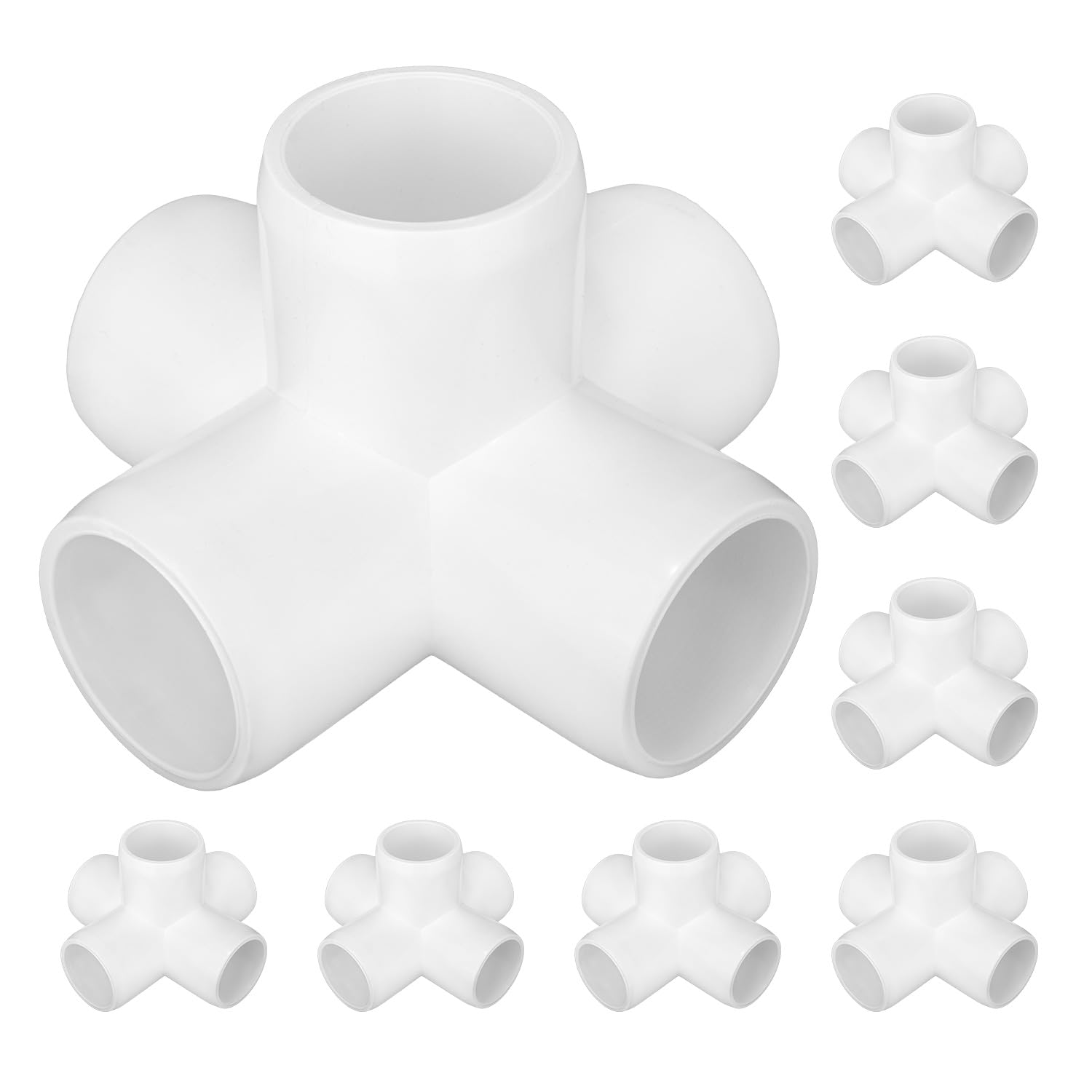 Pvc Rack Support Snapklik.com : 8-Pack 1 Inch 5 Way PVC Fitting Elbow Furniture Grade ...