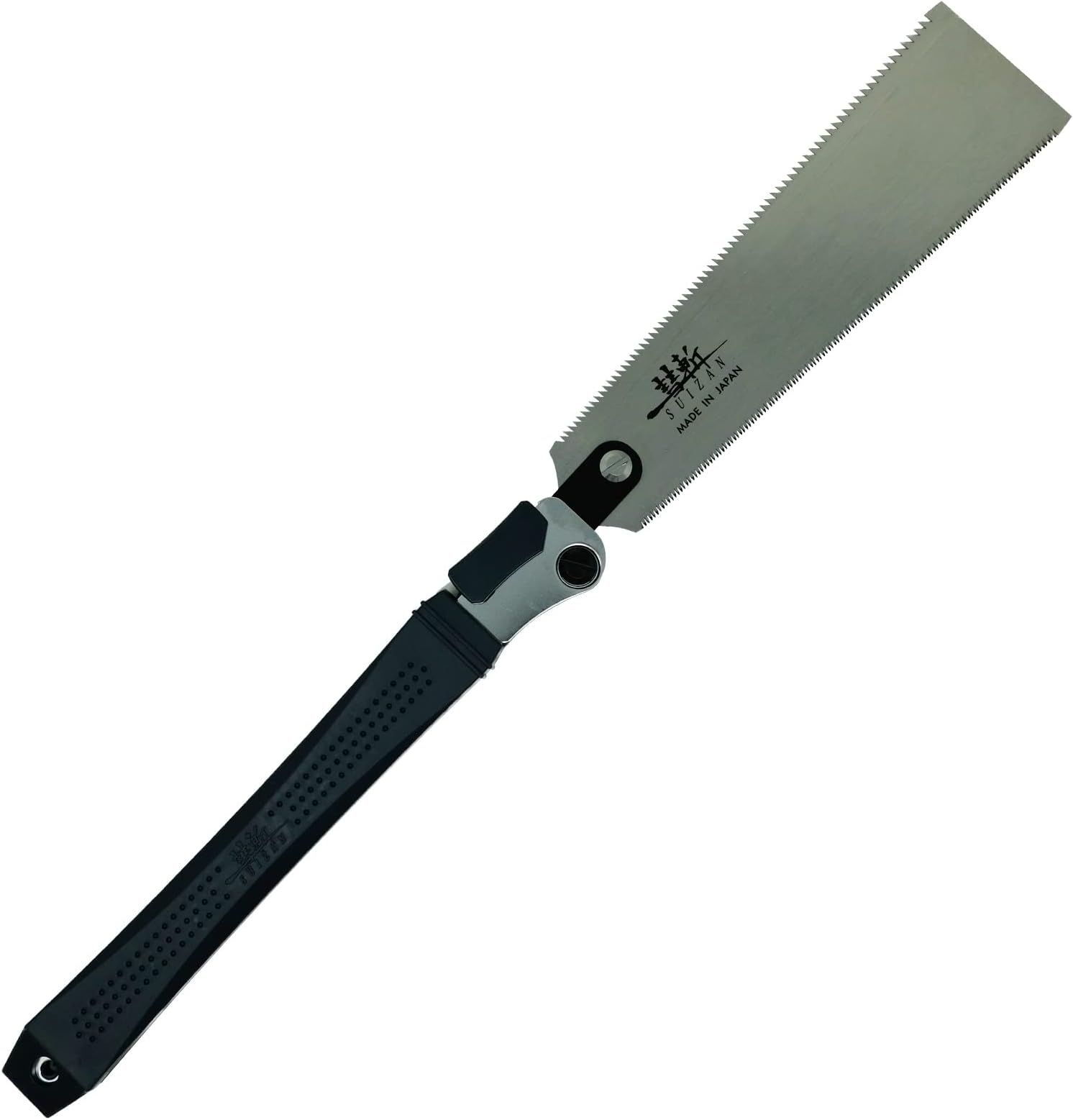 SUIZAN Japanese Folding Ryoba Pull Saw 9.5 Inch Double Edge Hand Saw for Woodworking