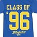 Bioworld Yellowjackets Wiskayok High School Class of '96 Women's Royal Blue Short Sleeve Crew Neck Sleep Shirt-Large