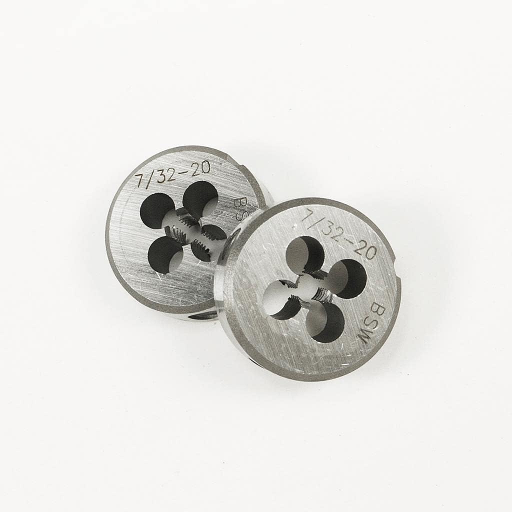 KLOT 7/32-20 BSW Set of Tap+Die Right Hand Threading 1" Overall Diameter HSS&Carbon Steel