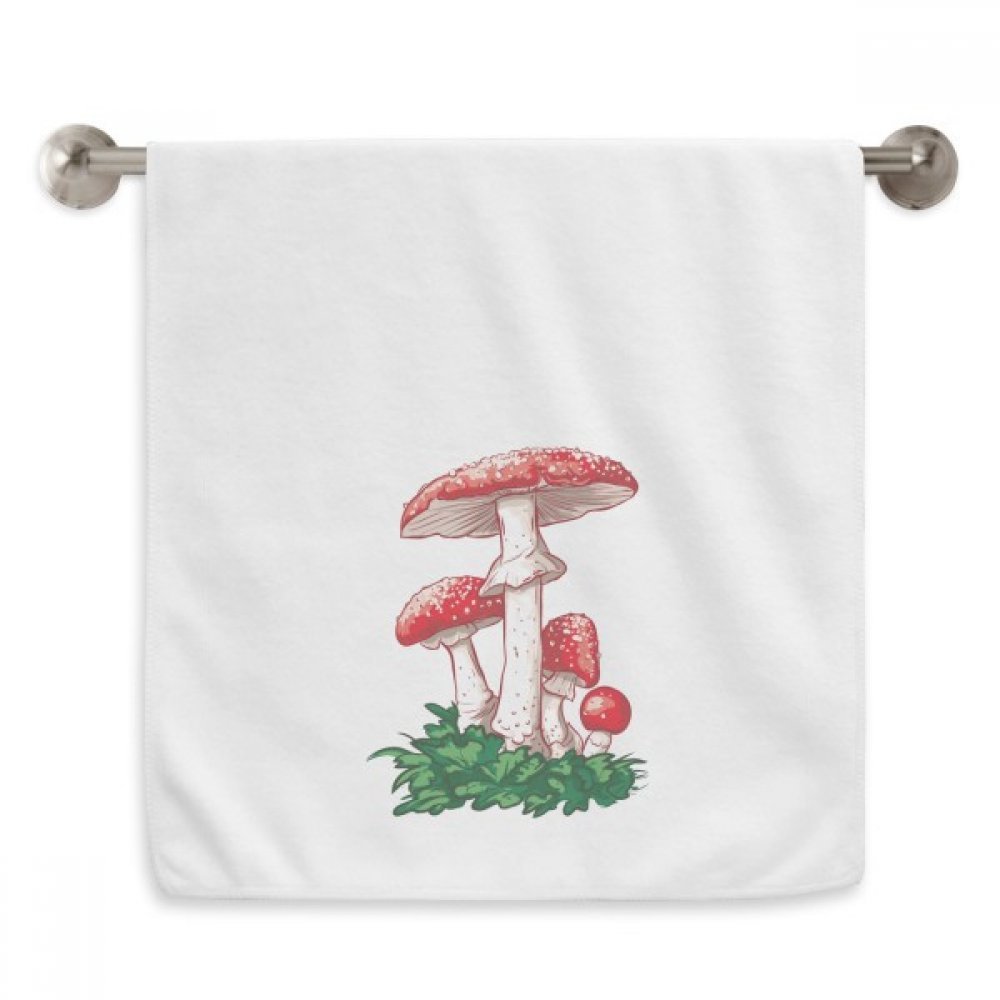 Serviettes moelleuses champignon rouge 13x29 pouces blanc