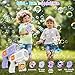 PANACARE 2 Packs Bubble Gun for Kids Automatic bubbele Maker with 10 Holes/Lighting/10000+Bubbles/Min Portable Bubble Machine with Bubble Solution Best Toy Gifts for Birthday/Party/Wedding