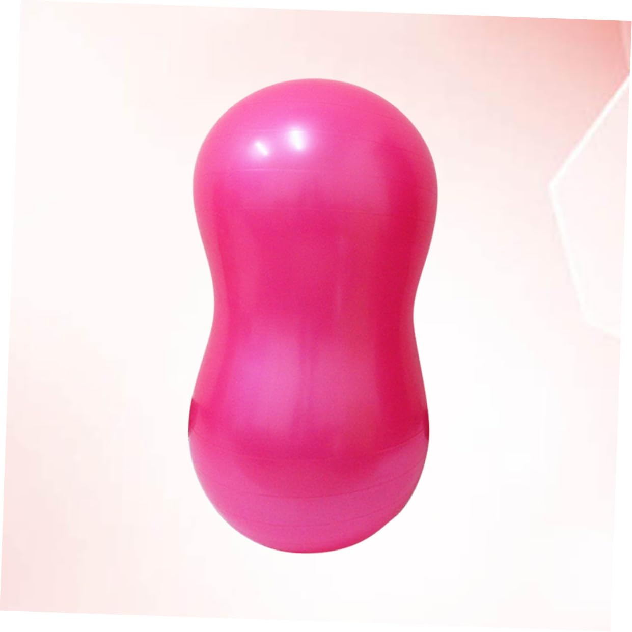 Gymnastikball in Erdnussform, Dicker PVC Balanceball für Pilates und Yoga | Peanut Form, Anti Burst, Rosa, für Heimtraining und Gleichgewichtstraining, aus PVC, für Pilates und Erwachsene