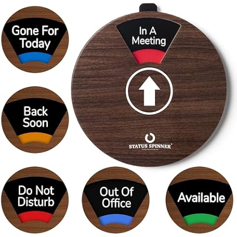 Office Private Sign, 6 Options Office Door Hanging Sign, Do Not Disturb Sign for Office, Please Knock office door signs Cover