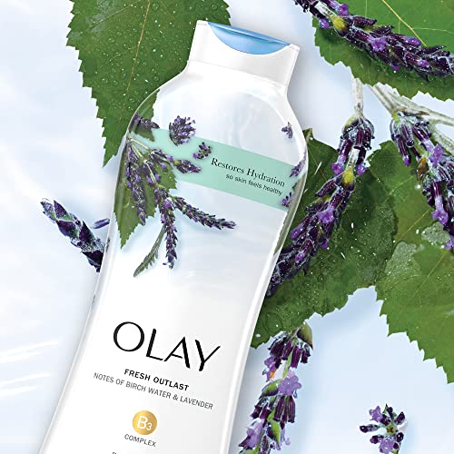 Olay Fresh Outlast Purifying Birch & Lavender Body Wash 22 Fl Oz (Pack of 4) - Image 5