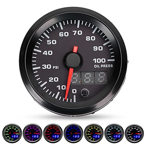 Jauge de pression d huile pour voiture 12V compatible universelle