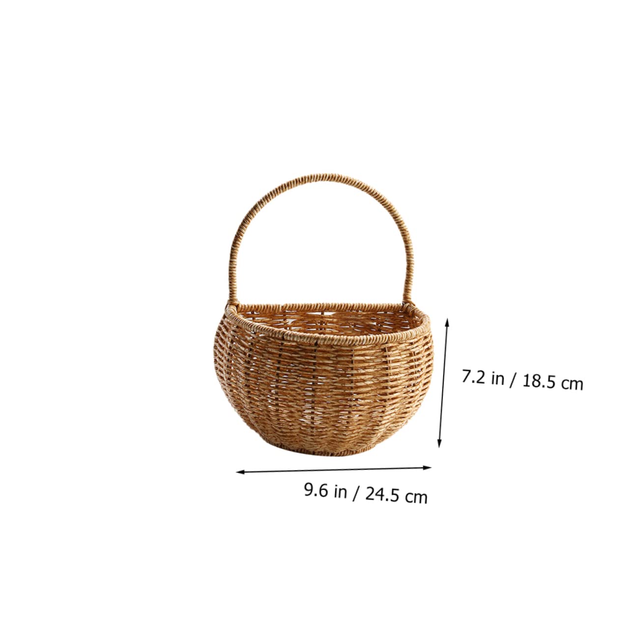 ABOOFAN 1Pc Hand Woven Kitchen Hanging Basket Versatile Decorative Flower and Egg Storage Container for Tidy Organization and Clutter Spaces