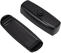 Vista 5 de Mantequillera de vidrio con tapa y cuchillo, plato de mantequilla francesa con asa, mantiene la mantequilla, mantequilla para encimera, fácil