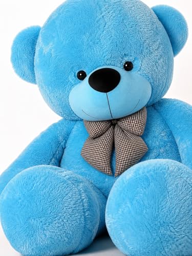 Image of Giant 7 Ft Sky Blue Teddy Bear for Girls | Big Size Soft Plush Toy | Jumbo Hugging Teddy Bear for Girlfriend, Kids | Birthday, Valentine Gift Large Teddy