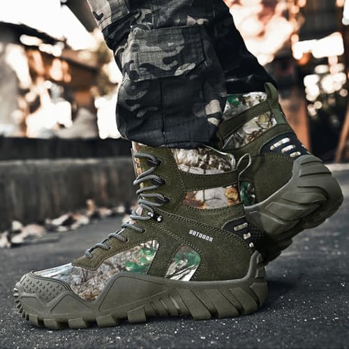 Men's Breathable Hiking Boots Outdoor Lightweight Non-Slip Tactical Boots Jungle Desert Combat Boot 6