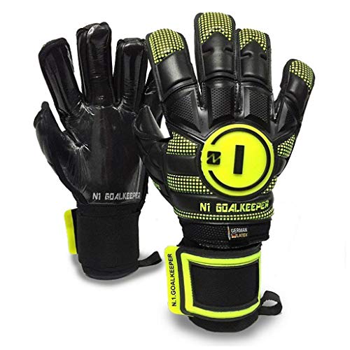 Luva Goleiro Profissional N1 Goalkeeper Horus Elite Neon