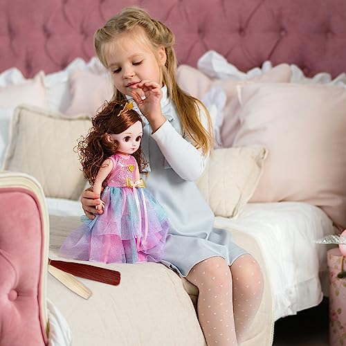 VILLCASE Boneca De Cabelo 6 Peças De Extensões De Cabelo De Boneca Materiais Artísticos Para Fazer B