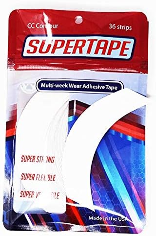 Supertape CC Contour Adhesive Tape Strips 36 Pack