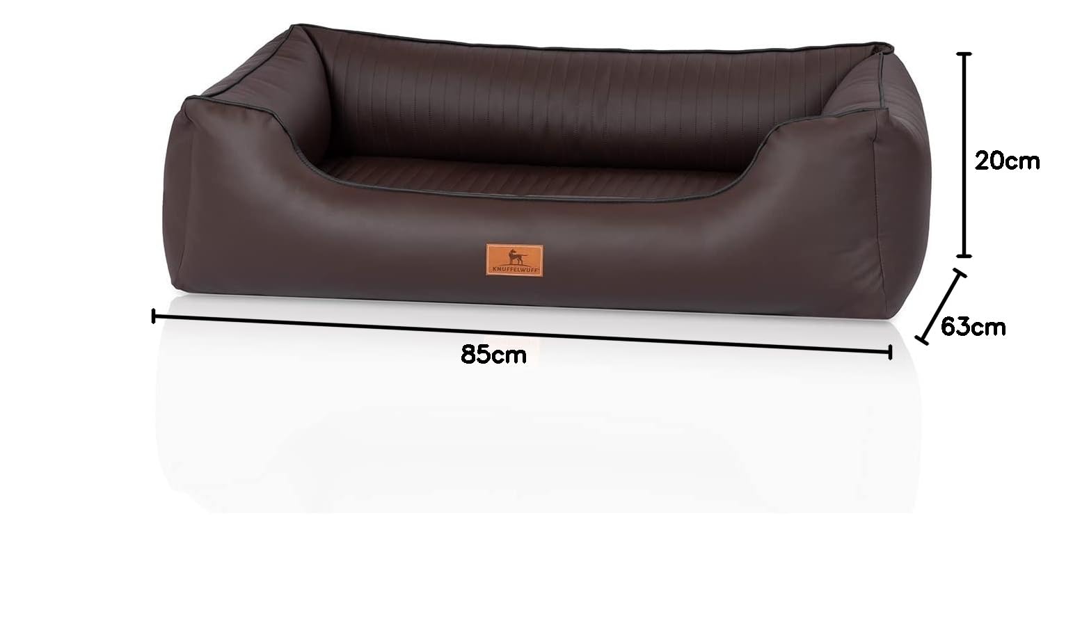 Knuffelwuff Orthopädisches Hundebett Lovelock - 85x63 Cm, Mit Abnehmbarem Bezug