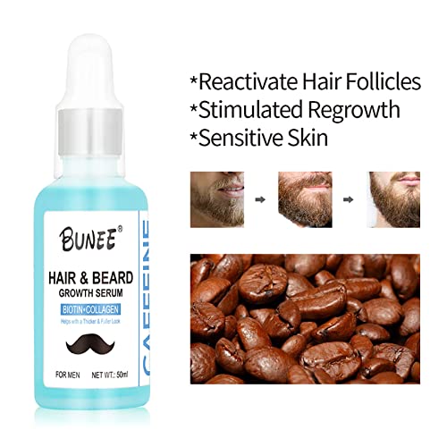 Óleo de Barba para Crescimento Masculino, 50ml Óleo de Barba para Crescimento da Barba, Essência de